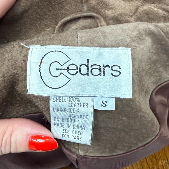 Cedars Brown Suede Fringe Western Jacket Small - Picture 3 of 17